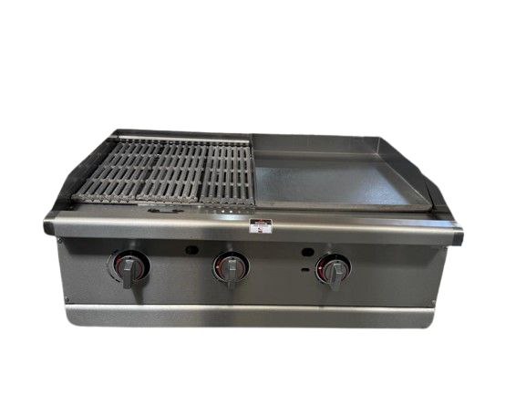 گریل ترکیبی 90 سانتی تصویر گریل ترکیبی 90 سانتی بدنه استیل